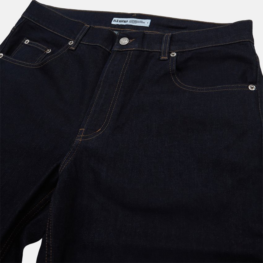 BLS Jeans OUTLINE LOGO JEANS 202208092 DARK BLUE